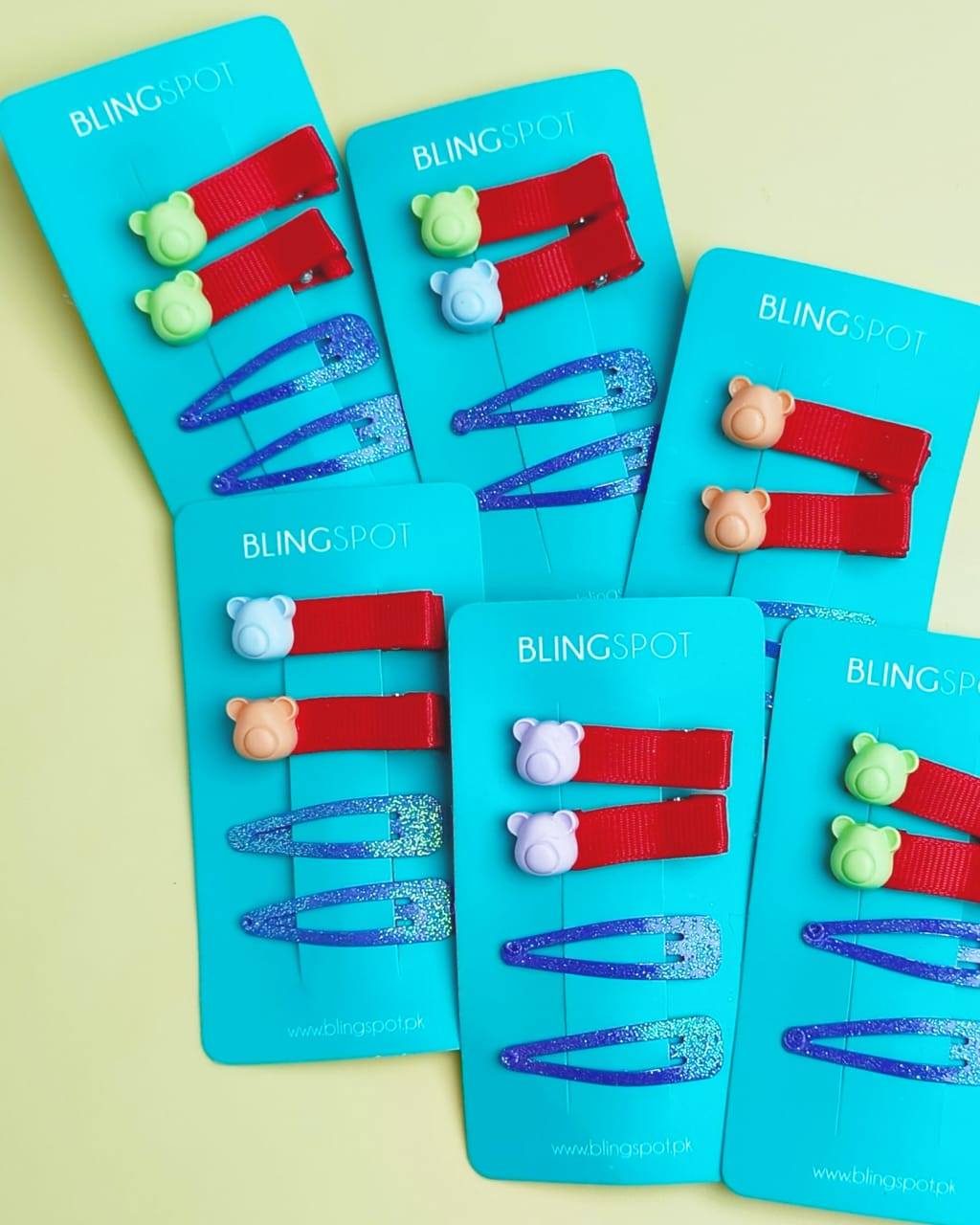 Snap Clips - Hair Clip Set Of 4 - Style 51