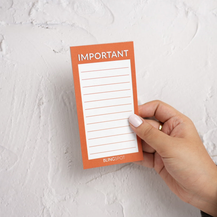 MOCHA - IMPORTANT NOTEPAD - The Blingspot Studio