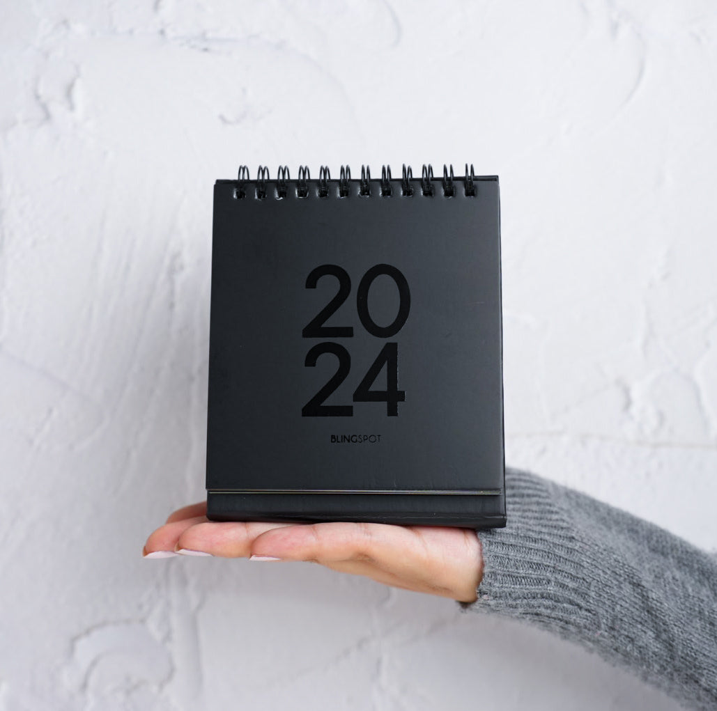 NIGHT - 2024 Designer Spiral Desk Calendar