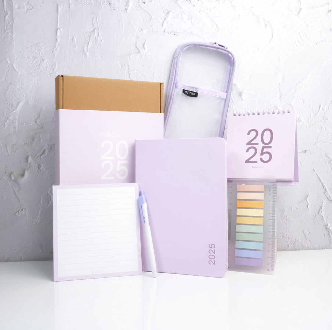 Lilac - 2025 DATED YEARLY PLANNING KIT