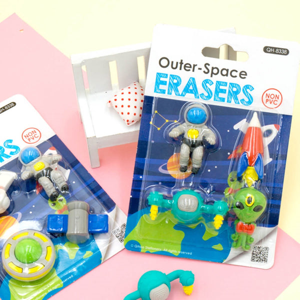 Outer Space - Eraser Set Of 4