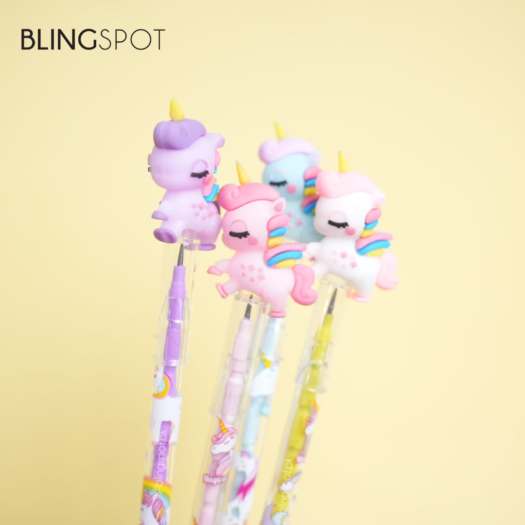 Unicorn Close Eye - Kids Bullet Pencil