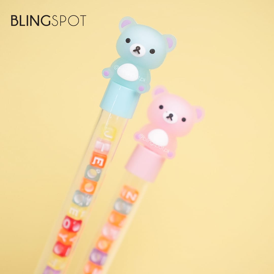 Alphabet Beads Cute Panda - Gel Pen