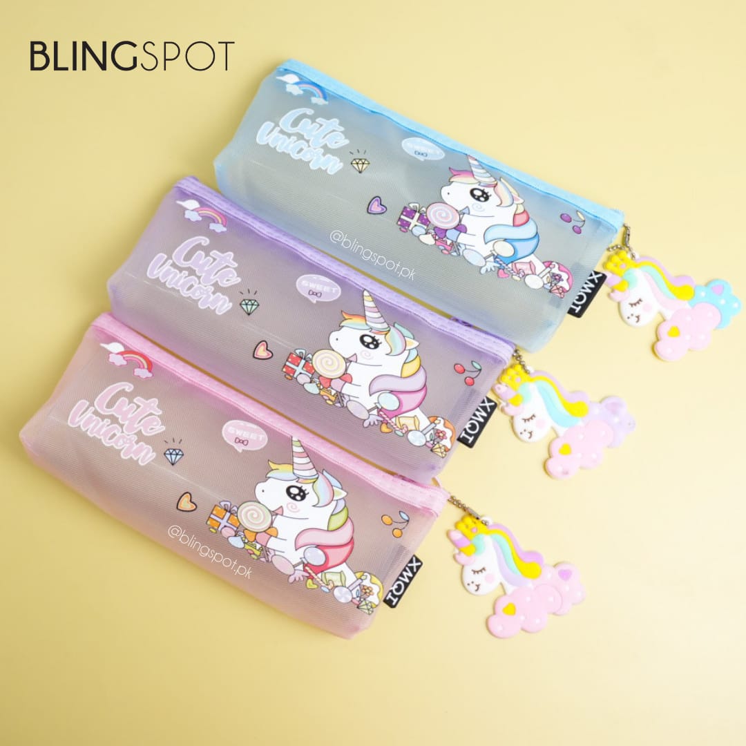 Cute Rainbow Unicorn - Pouch