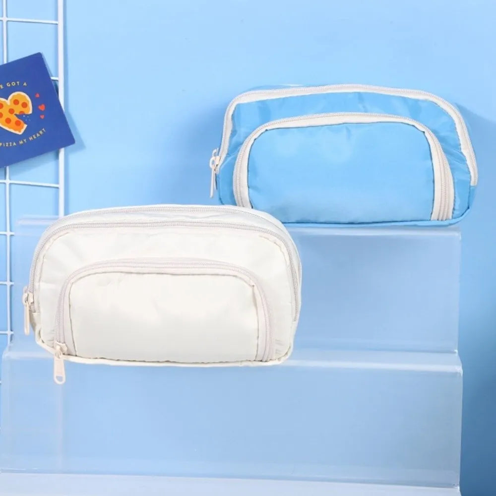 Shiny Series - 3 Zipper Large Capacity  Pouch Style 1
