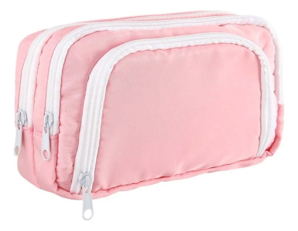 Shiny Series - 3 Zipper Large Capacity  Pouch Style 1