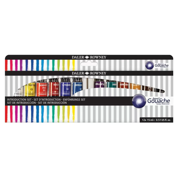 Daler Rowney - Aquafine Gouache introduction set 12x15ml
