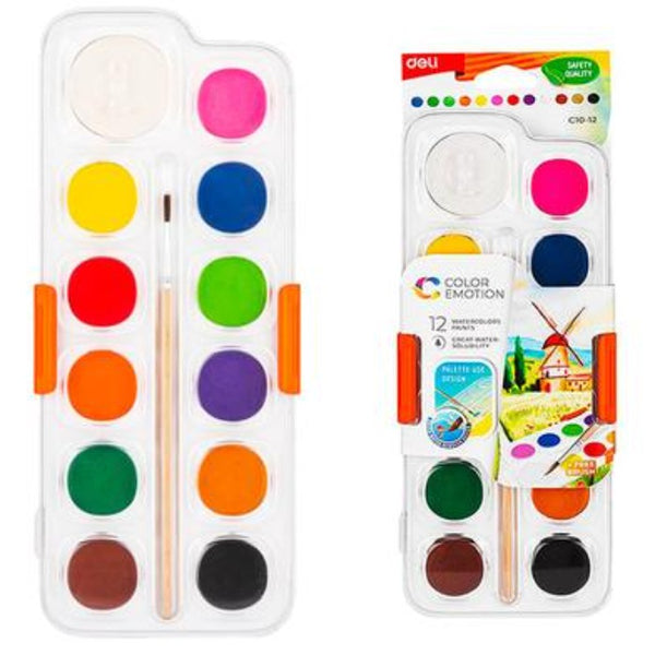 Deli Color Emotion Watercolor Set Of 12