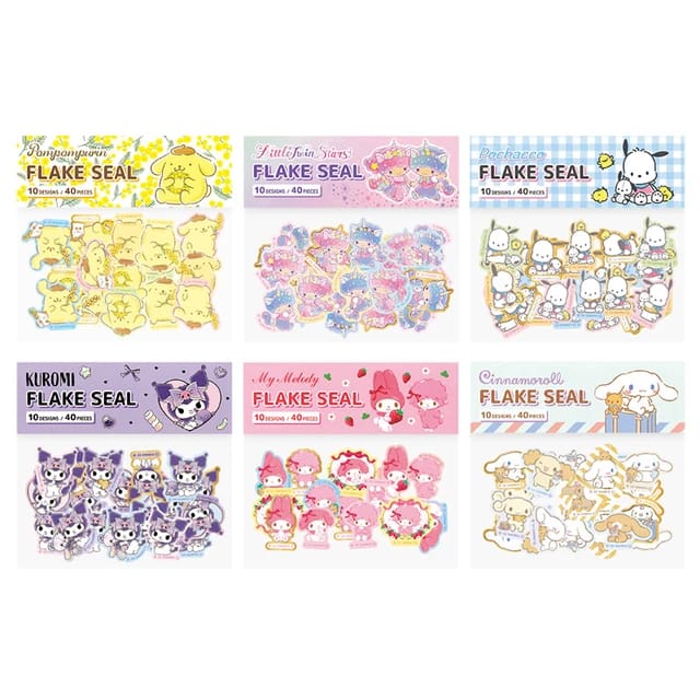 Sanrio Cartoon Foiled  - Stickers