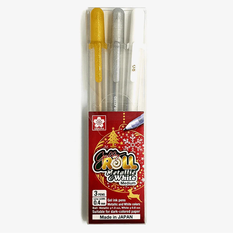 Sakura Gelly Roll Metallic Pen Set Of 3