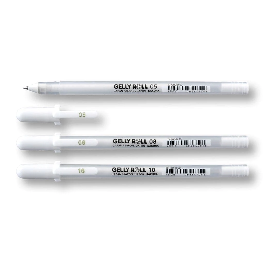 Sakura Gelly Roll White Pen Set Of 3