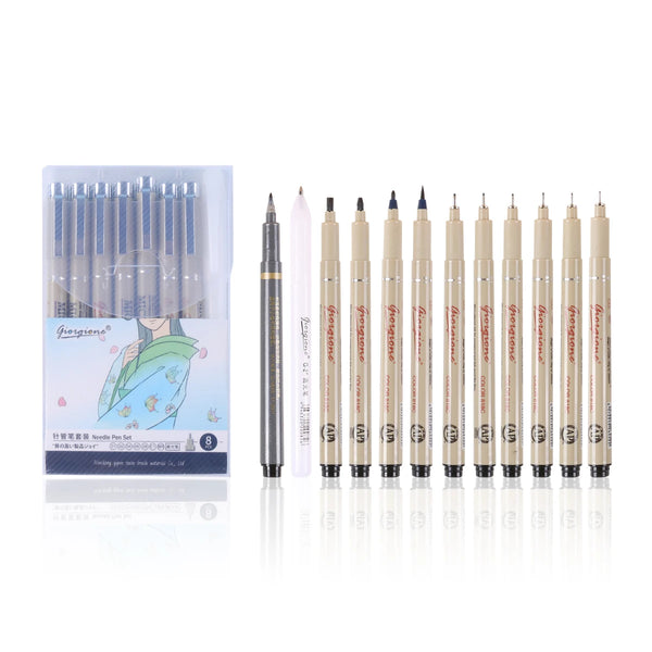 Giorgione Artist Pigma Micron - Needle Pens Set Of 8