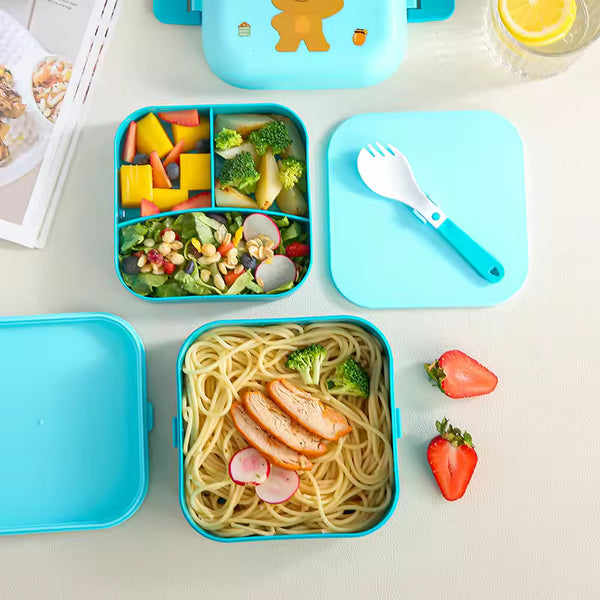 Bear Turquoise - Bento Lunch Box