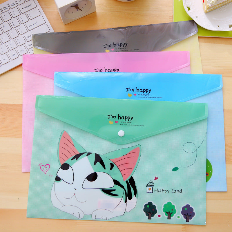 I&#39;m Happy Cat Document Folder Large Pouch