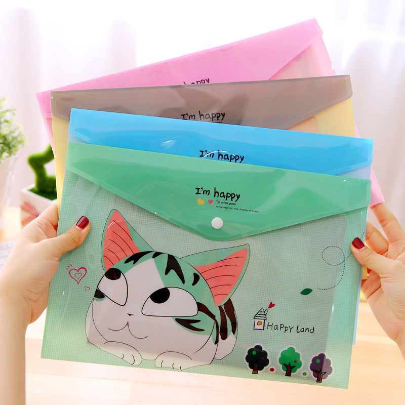 I&#39;m Happy Cat Document Folder Large Pouch