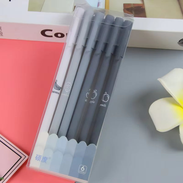 Grey Shades  - Gel Pen Set Of 6