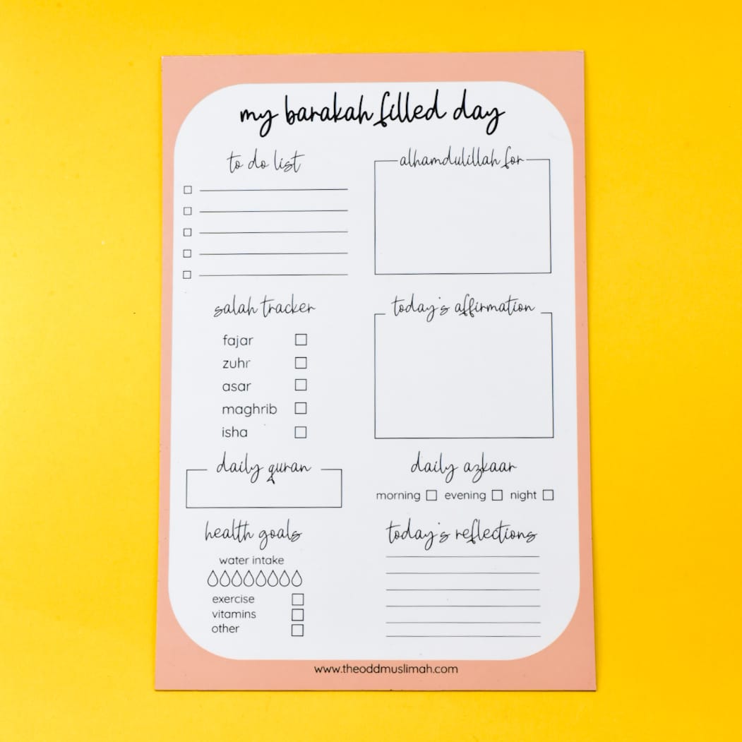 My Barakah Filled Day Erasable Magnetic Planner - Scratch & Dent Sale