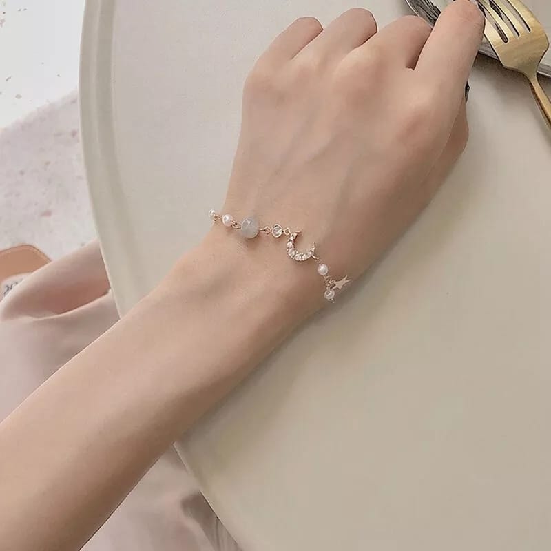 Star & Moon White - Bracelet