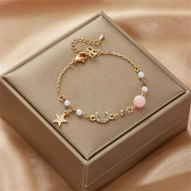 Star & Moon Pink - Bracelet