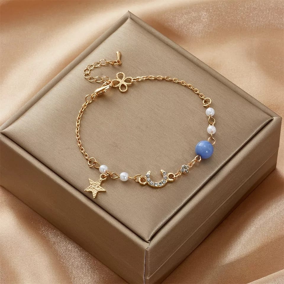 Star & Moon Blue - Bracelet