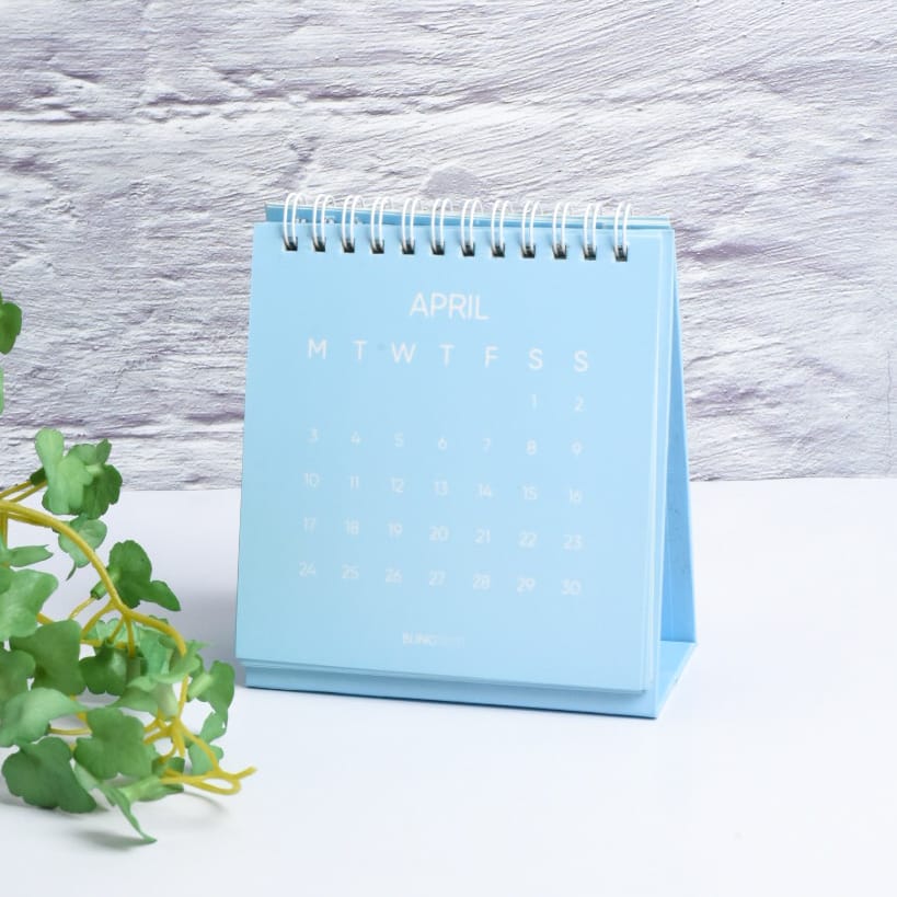 Scratch & Dent - Periwinkle 2023 Designer Spiral Desk Calendar - Clearance Sale