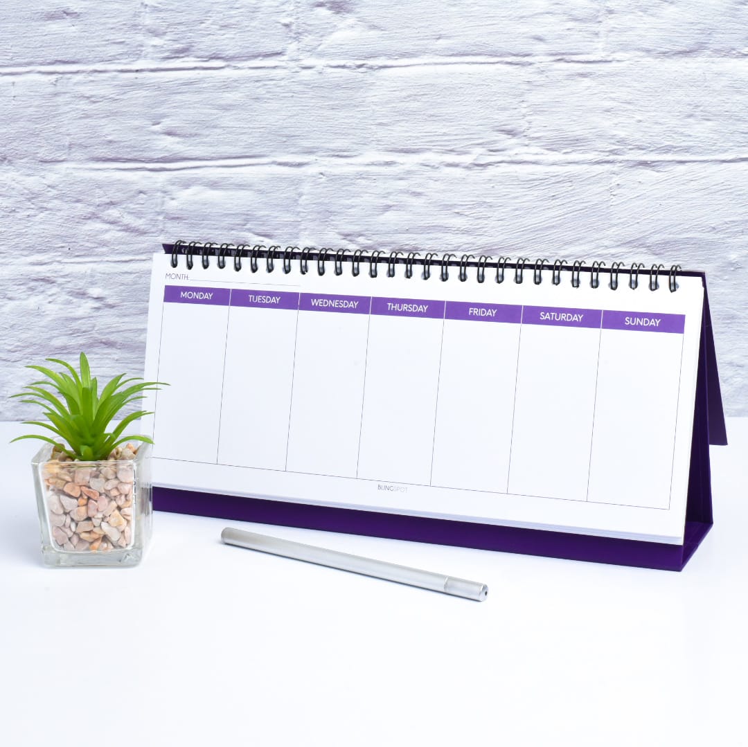 Scratch & Dent Seaweed Spiral Weekly Desk Planner  - Clearance Sale