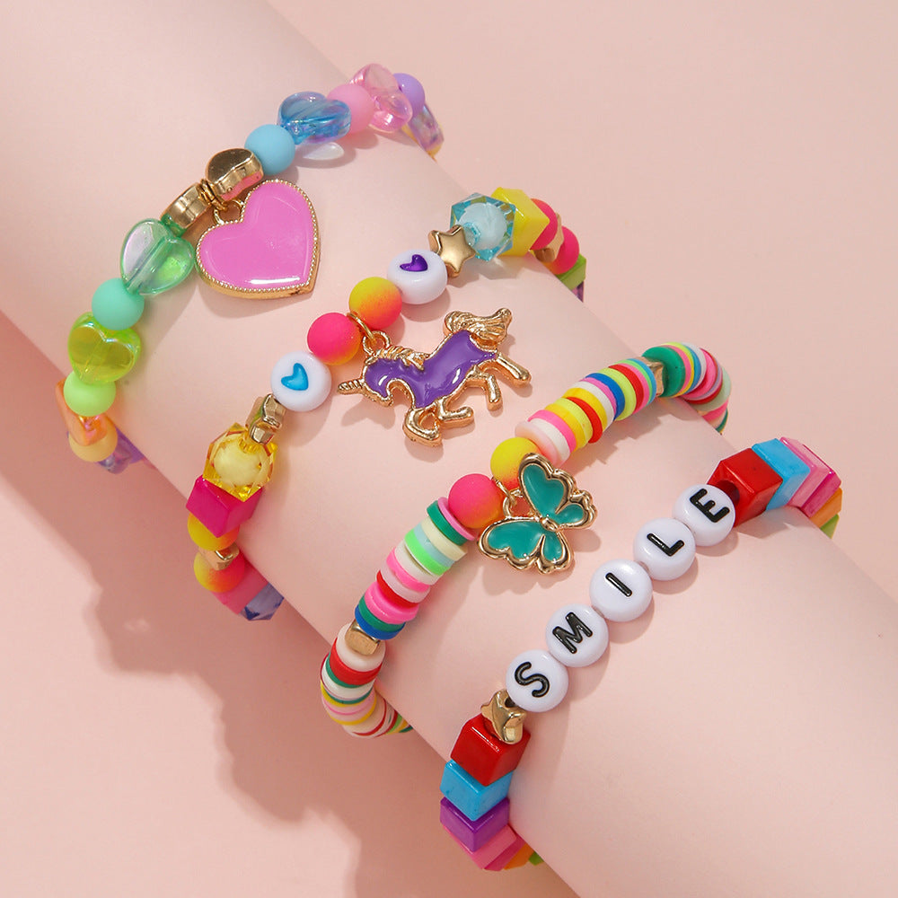 Bead Rainbow Charms - Bracelet