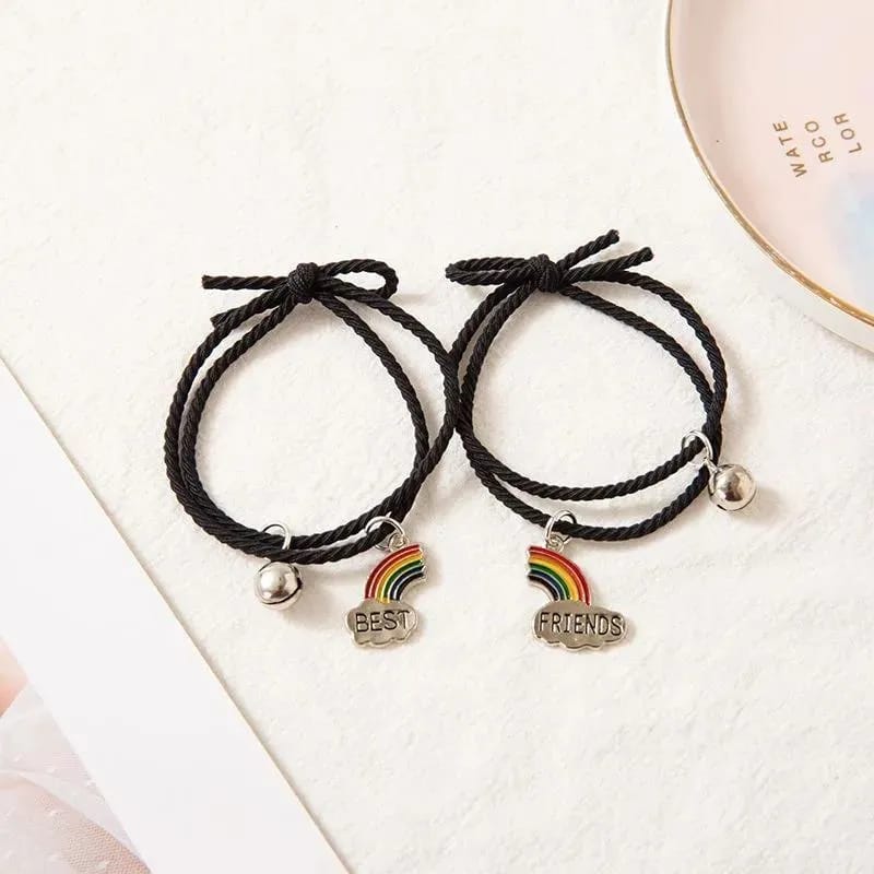 Black Rainbow ( Best Friend )  - Bracelet Set Of 2