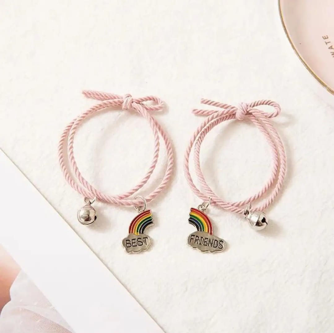 Pink Rainbow ( Best Friend )  - Bracelet Set Of 2