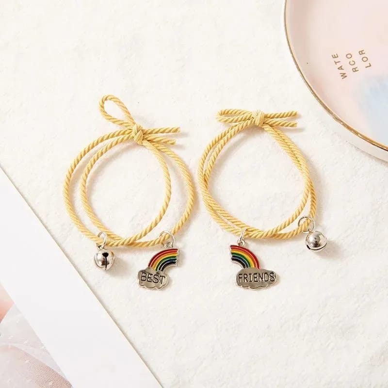 Yellow Rainbow ( Best Friend )  - Bracelet Set Of 2