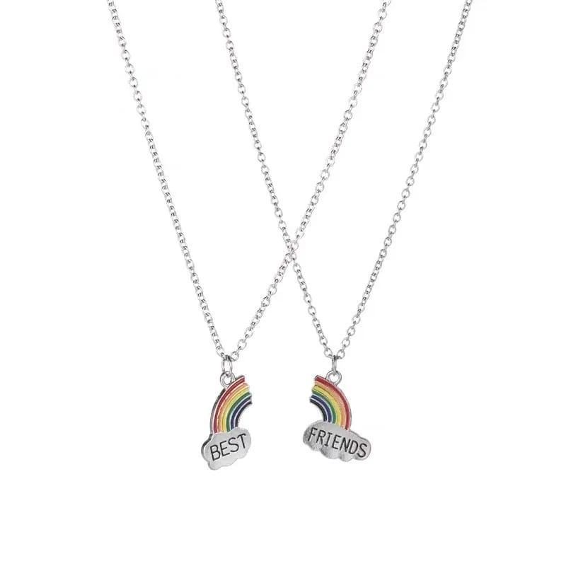 Rainbow ( Best Friend ) - Necklace Set of 2 - The Blingspot Studio