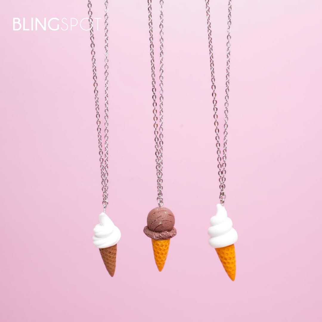 Ice Cream Cone - Necklace
