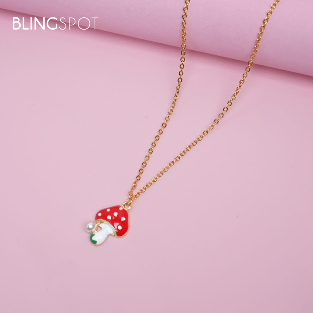 Pearly Mushroom - Necklace