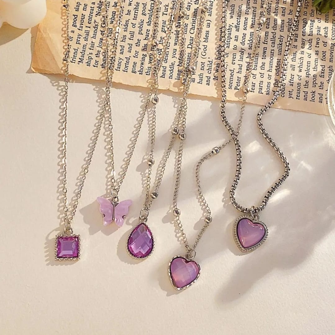 Purple Gems - Necklace