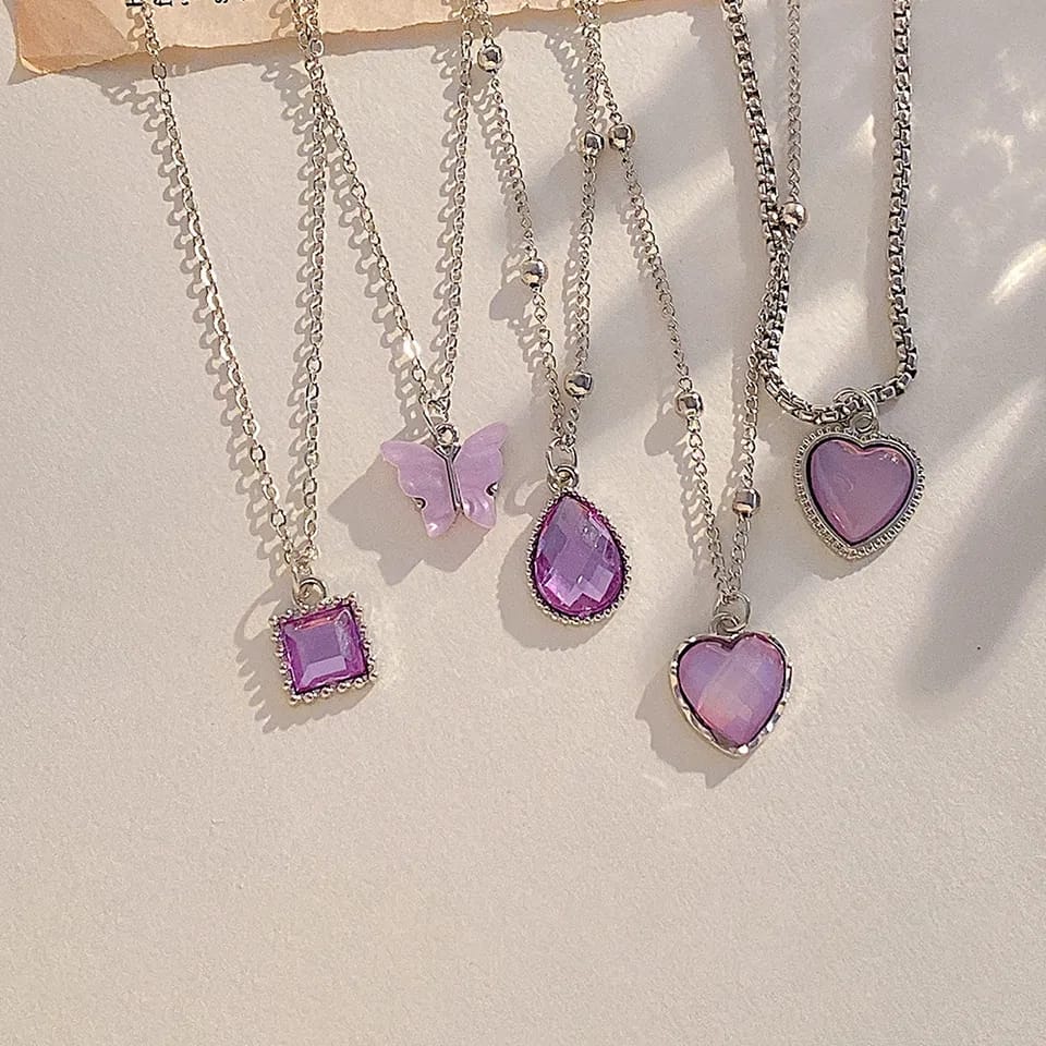 Purple Gems - Necklace