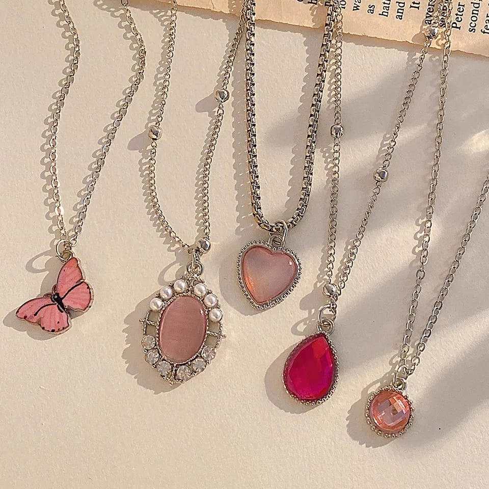 Pink Gems - Necklace