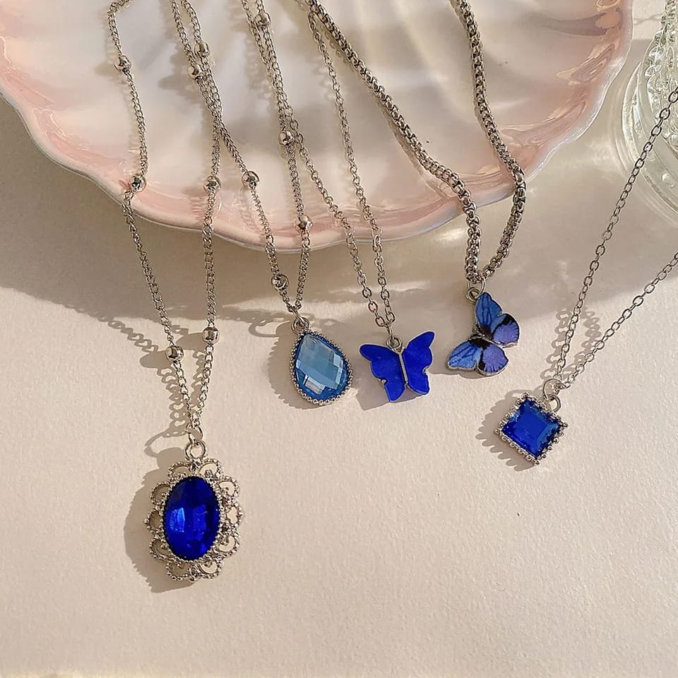 Blue Gems - Necklace