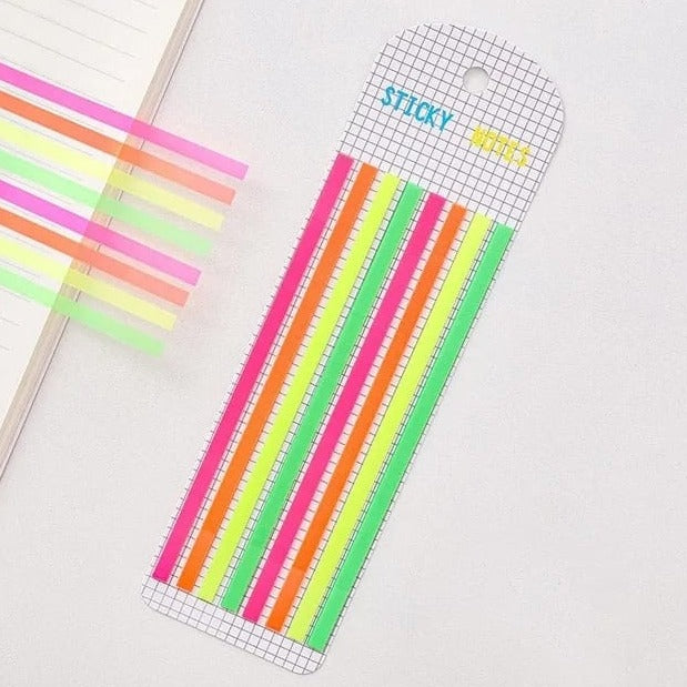Long Translucent Highlighter - Sticky Notes