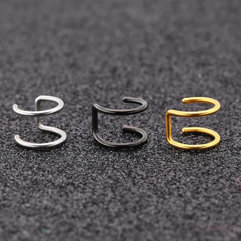 Double Ring - Ear Cuff