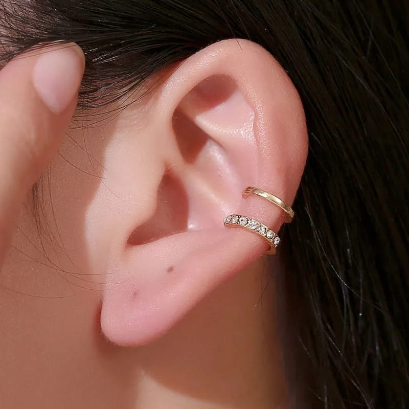 Double Blingy - Ear Cuff