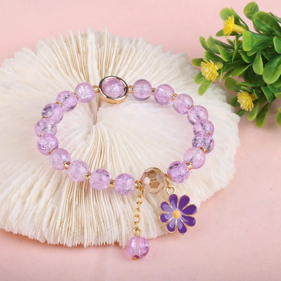 Purple Crystals - Bracelet