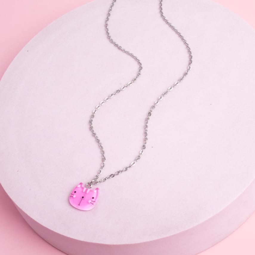 Pink Kitty - Necklace