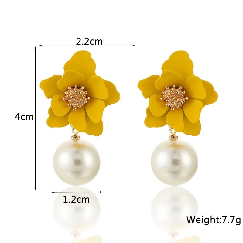 Yellow Flower - Earrings