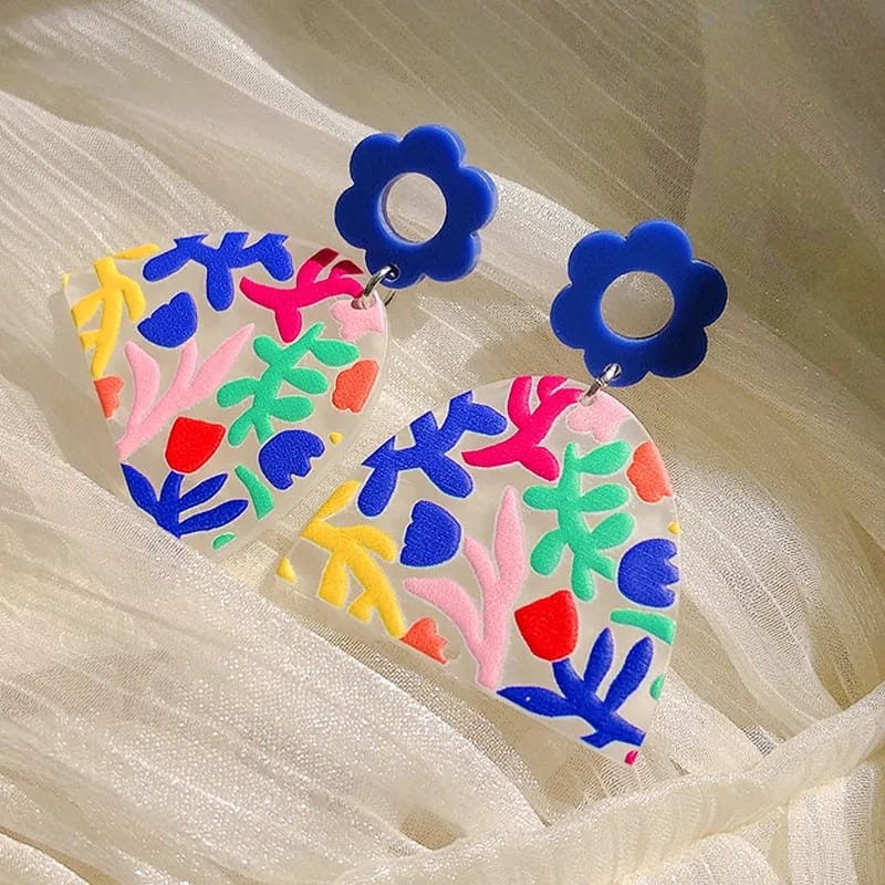 Funky Floral - Ear Studs