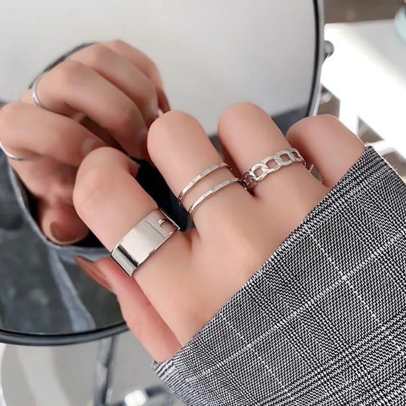 Silver Basic - Ring Set of 3