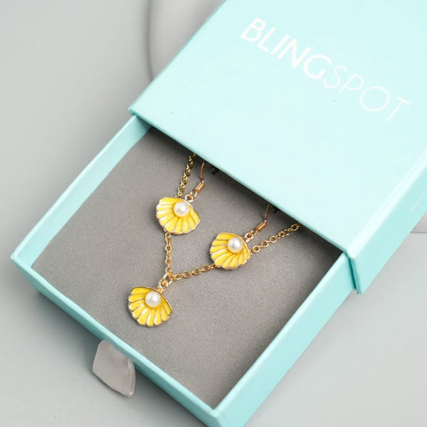 Yellow Shells - Jewelry Set