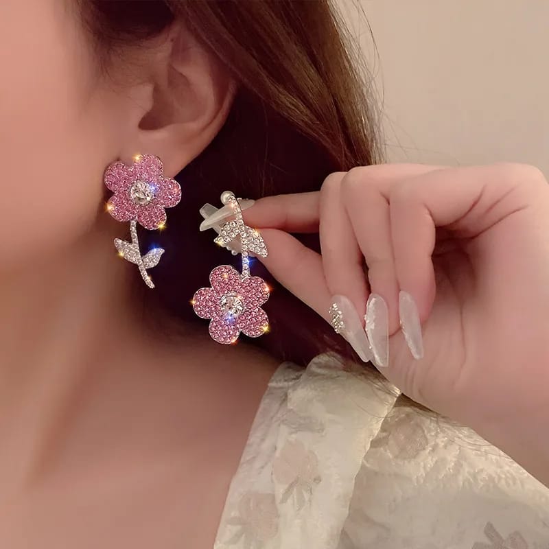 Blingy Flower - Earrings