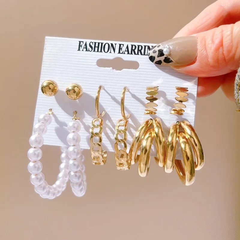 Fancy Hoops Style 28 - Earrings Set