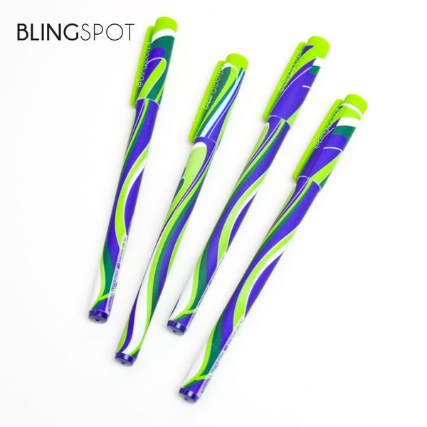 Green Swirl - Oil Gel Pen (Set of 4)