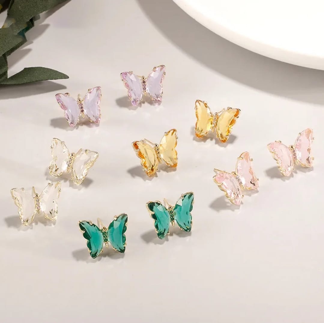 Crystal Butterfly - Earrings